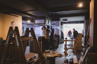 Während der Bauphase